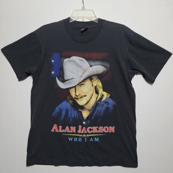 Vintage 1994 Alan Jackson “Who I Am” Tour Tee Shirt Size Large FAST SHIPPING - Picture 1 of 11